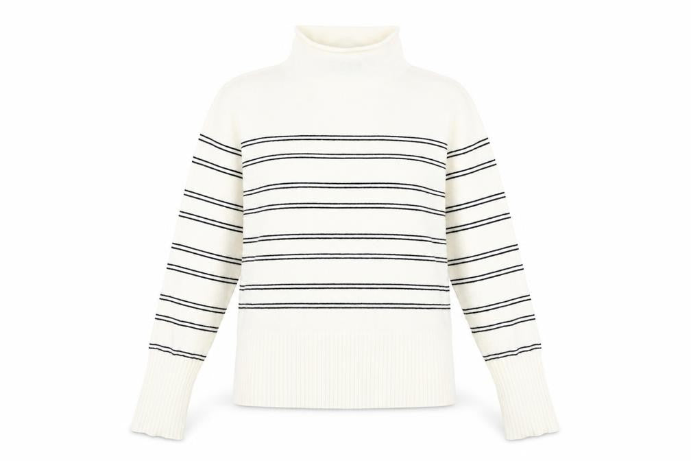 Womens UK Size L French Connection White Pullover Jumper