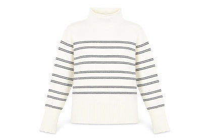 Womens UK Size L French Connection White Pullover Jumper