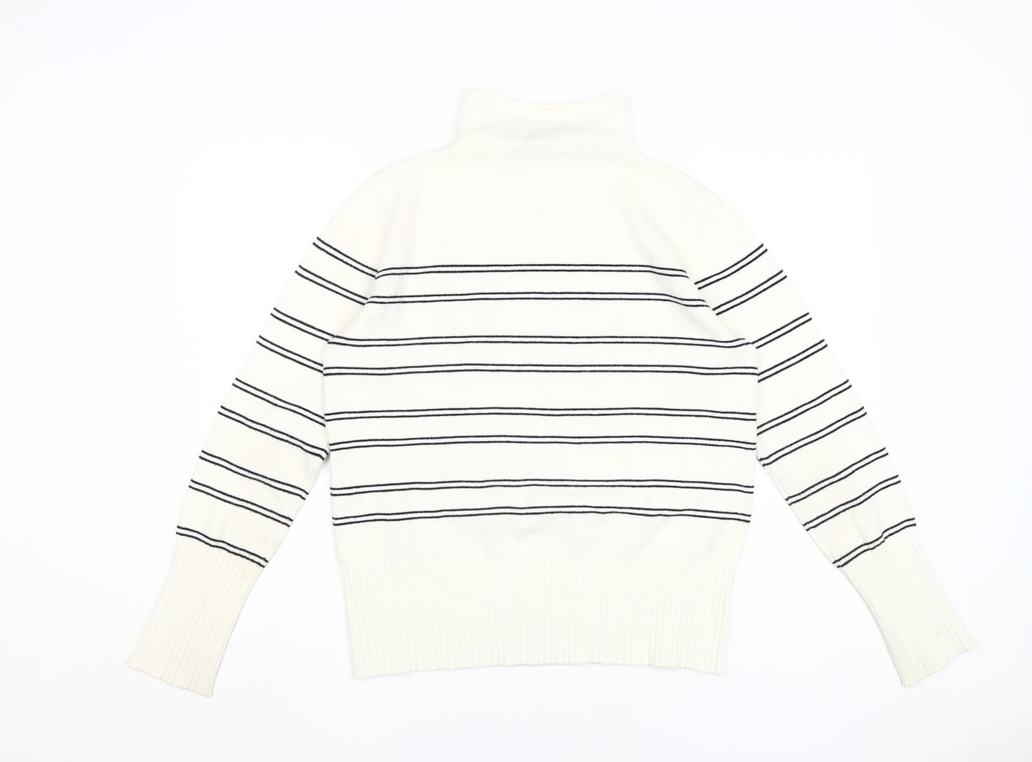 Womens UK Size L French Connection White Pullover Jumper