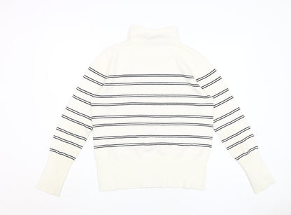 Womens UK Size L French Connection White Pullover Jumper
