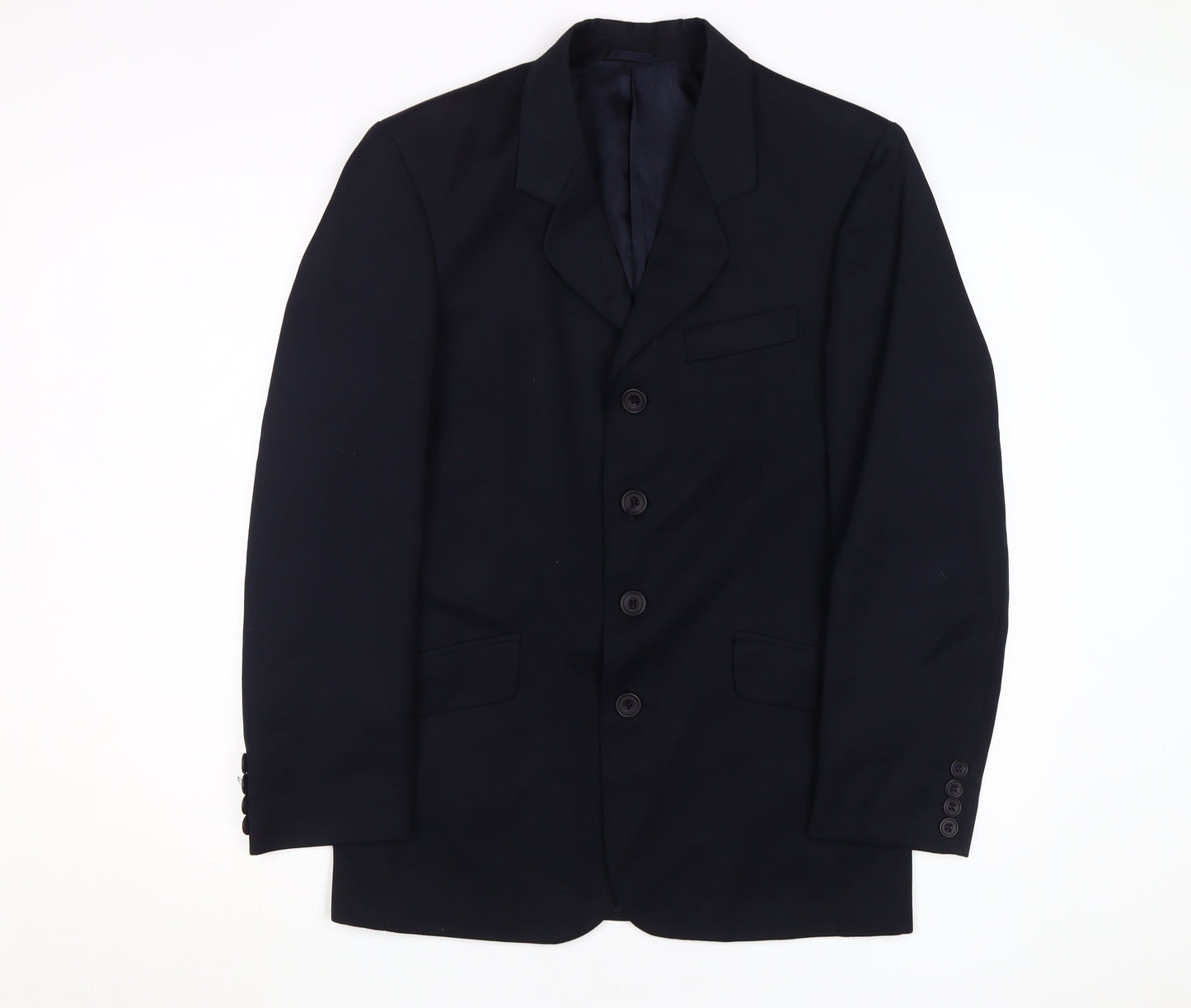 Detail Men's Black Blazer 36R Jacket Formal