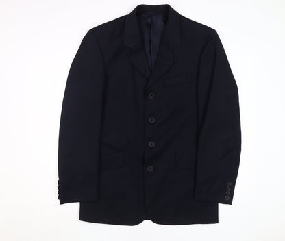 Detail Men's Black Blazer 36R Jacket Formal