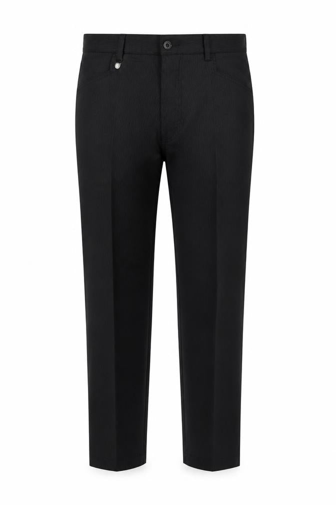 Mens UK Size 36 Dunlop Regular Fit Dress Pants Black Trousers