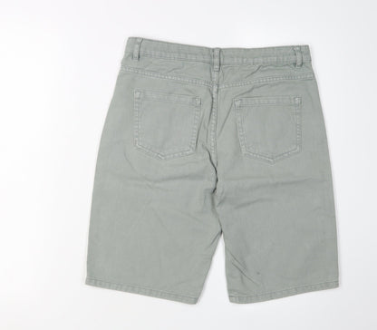 Marks and Spencer Girls Green Chino Shorts 13-14 Years