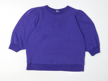 Oliver Bonas Women's Purple Pullover Sweatshirt, Size 12