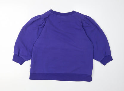 Oliver Bonas Women's Purple Pullover Sweatshirt, Size 12