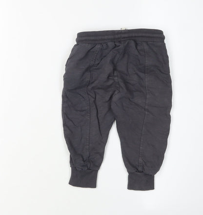 Zara Unisex Baby Black Jogger Trousers 12-18 Months