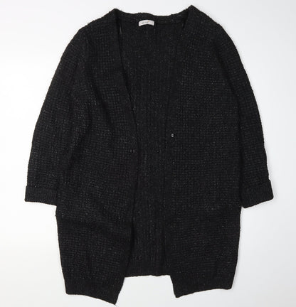 Womens UK Size M Marks and Spencer Black Cardigan Jumper