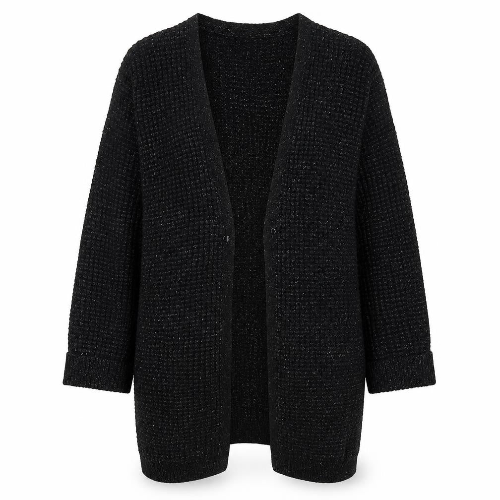 Womens UK Size M Marks and Spencer Black Cardigan Jumper