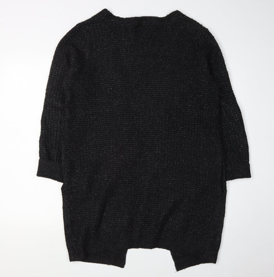 Womens UK Size M Marks and Spencer Black Cardigan Jumper