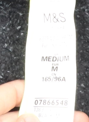 Womens UK Size M Marks and Spencer Black Cardigan Jumper
