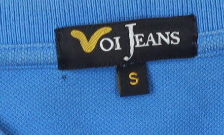 VOI Jeans Men's Blue Polo Shirt, Size S, Casual Wear