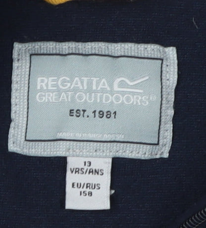 Regatta Boys Blue Fleece 1/4 Zip Sweatshirt 13 Years