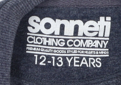 Sonneti Boys Blue Camouflage Graphic Sweatshirt 12-13 Years