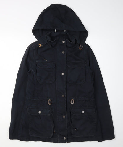 FatFace Women's Blue Hooded Anorak Jacket Size 10