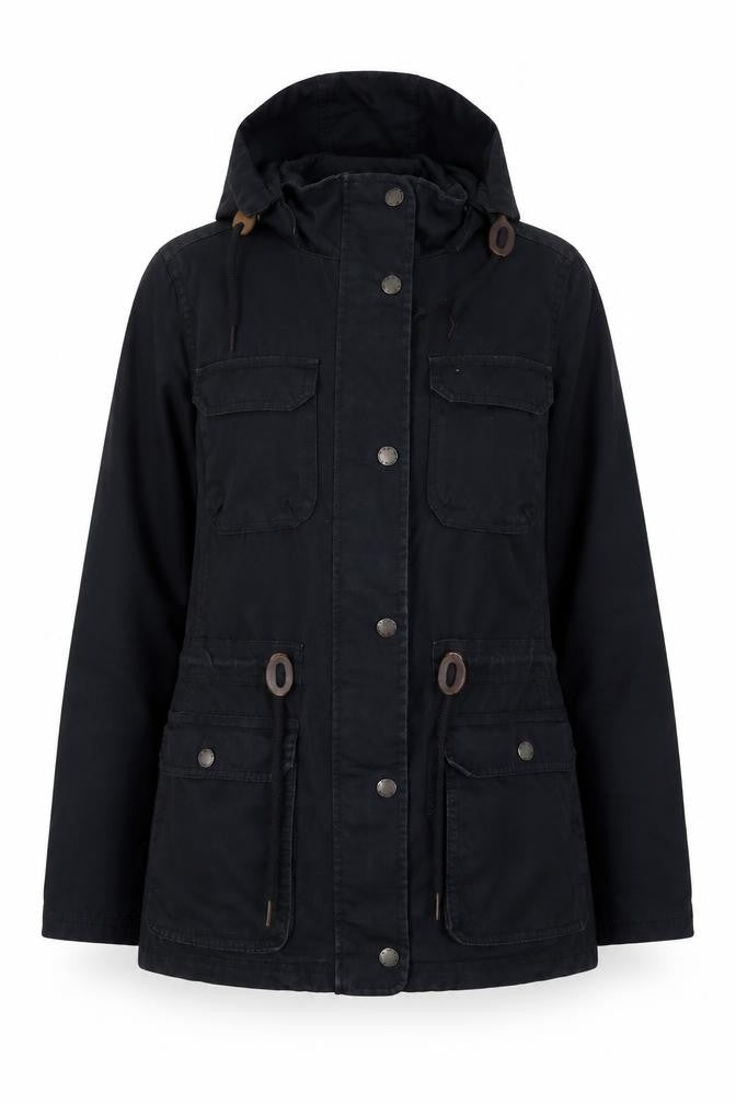 Womens UK Size 10 FatFace Blue Anorak Coat
