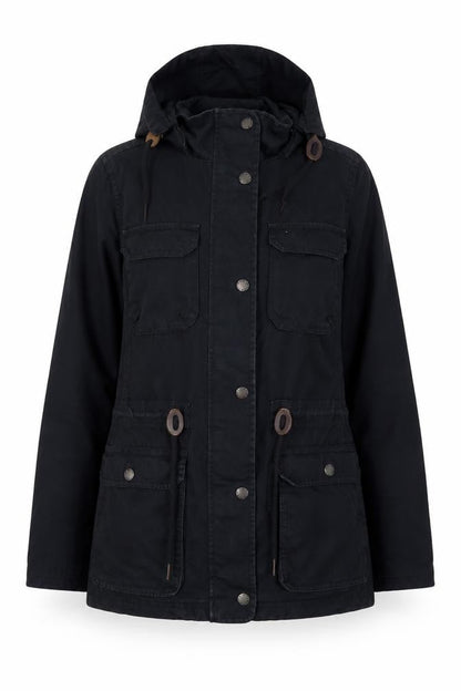 Womens UK Size 10 FatFace Blue Anorak Coat
