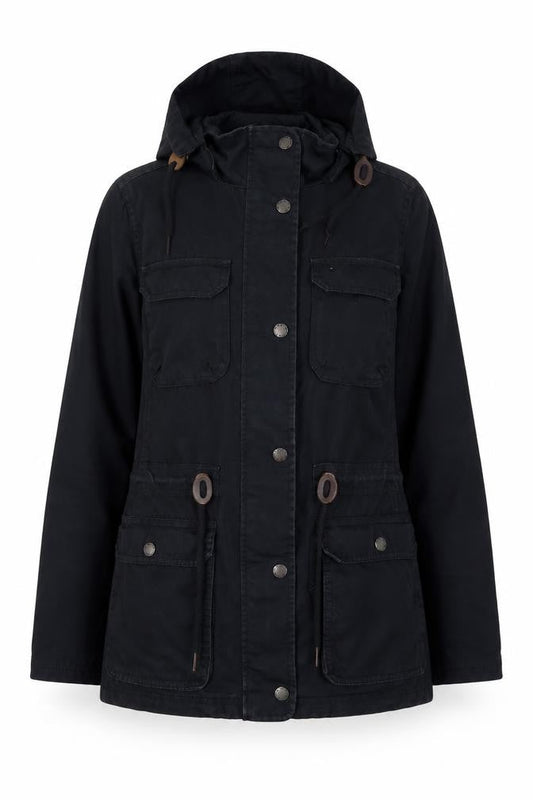Womens UK Size 10 FatFace Blue Anorak Coat