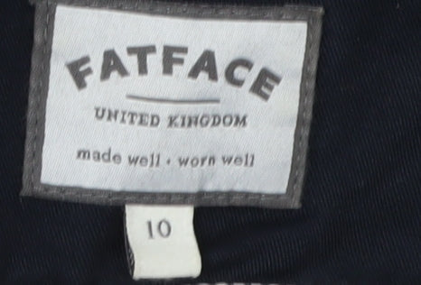 FatFace Women's Blue Hooded Anorak Jacket Size 10