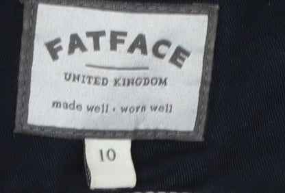 FatFace Women's Blue Hooded Anorak Jacket Size 10