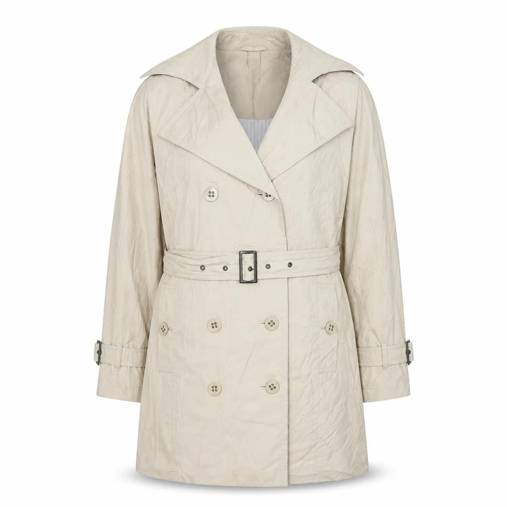 Womens UK Size 14 Viyella Beige Trench Coat