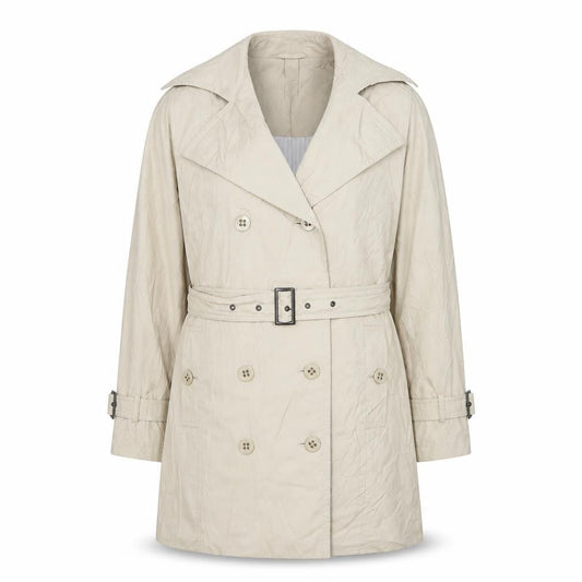 Womens UK Size 14 Viyella Beige Trench Coat