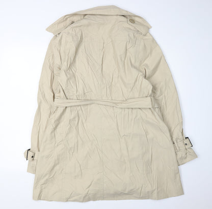 Womens UK Size 14 Viyella Beige Trench Coat