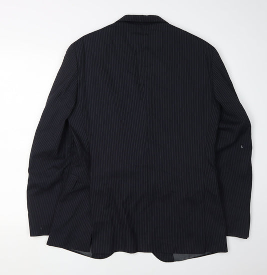 Mens UK Size 48 Calvin Klein Regular Blue Suit Jacket