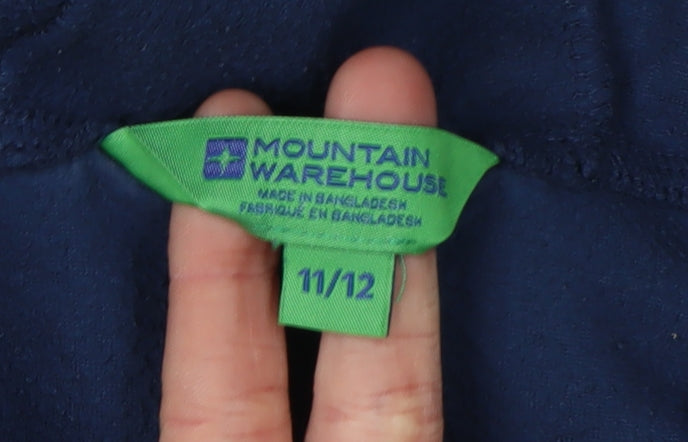 Mountain Warehouse Girls Blue Fleece Hoodie 11-12 Years