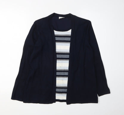 Eastex Women's Blue Stripe Cardigan Size 12