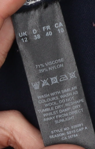 Eastex Women's Blue Stripe Cardigan Size 12