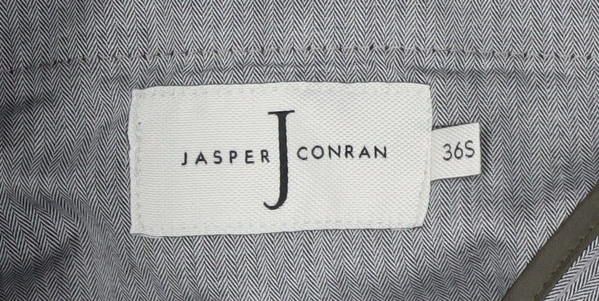 Jasper Conran Men's Green Trousers 36S Flat Front