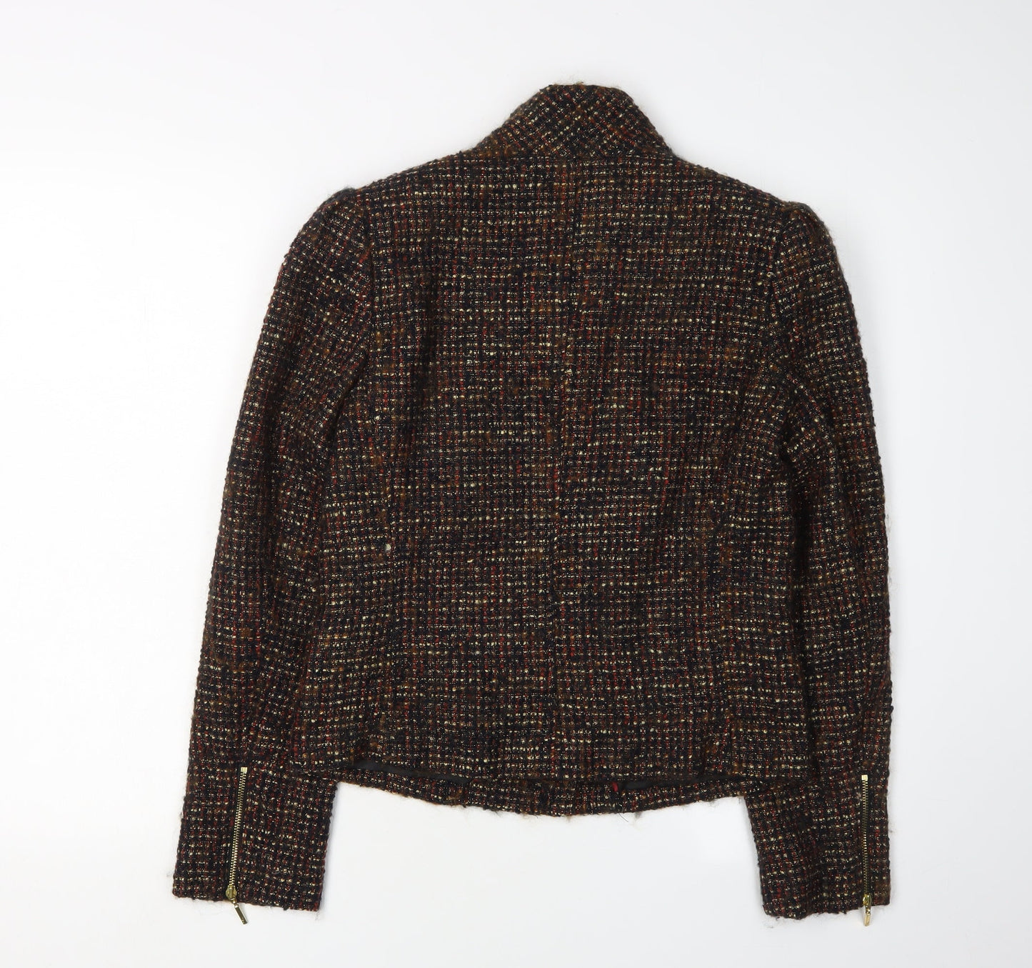 Womens UK Size 10 Jasper Conran Multicoloured Motorcycle Jacket