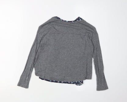 Abercrombie Kids Girls Grey Pullover T-Shirt 7-8 Years