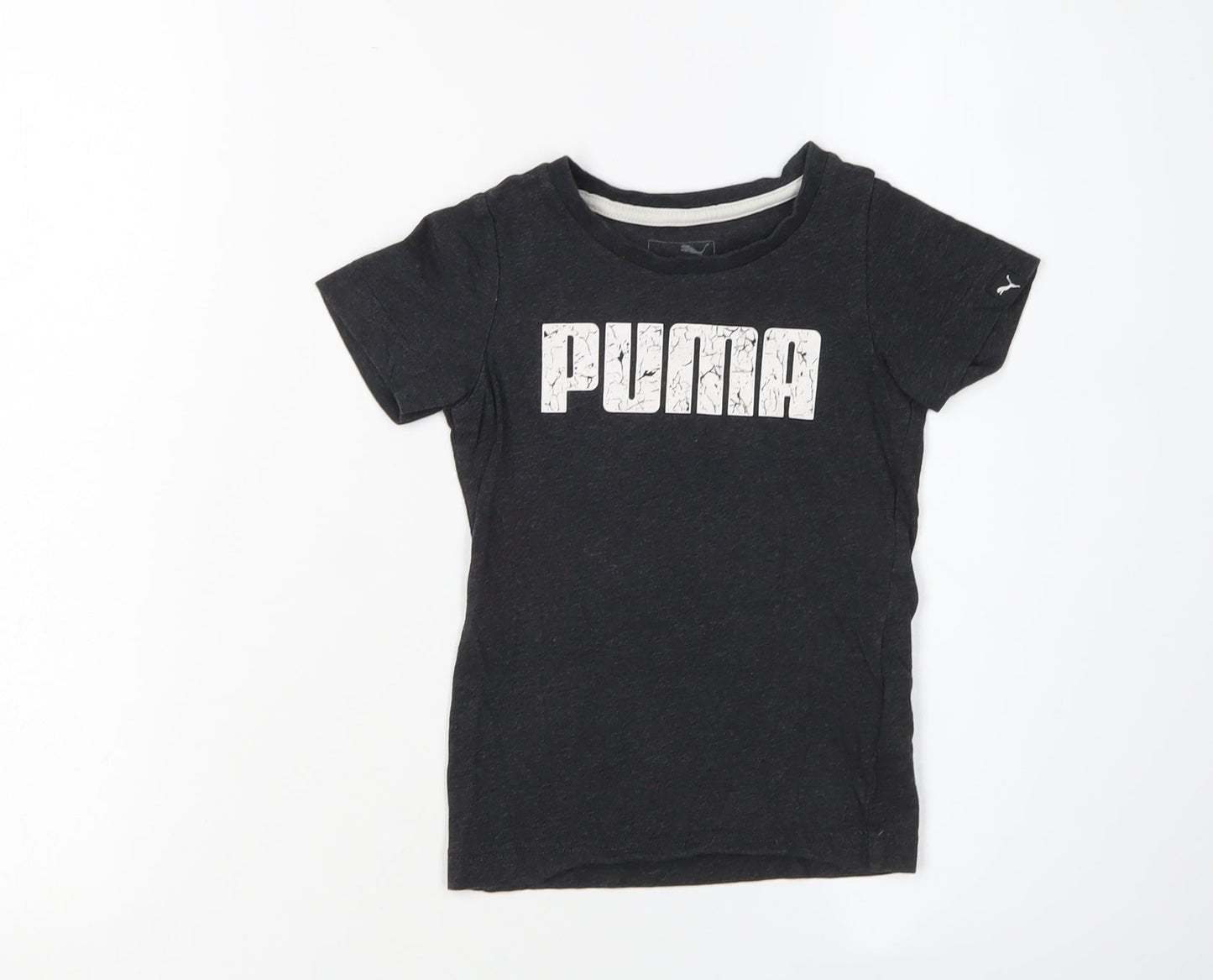 Puma Unisex Toddler Black Graphic T-Shirt 1-2 Years