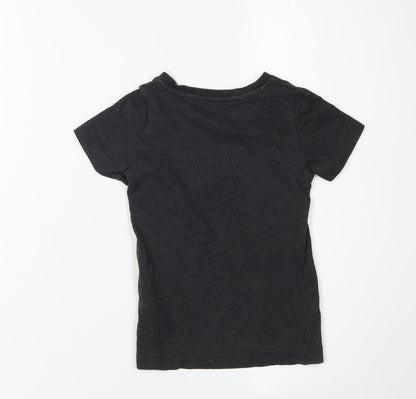 Puma Unisex Toddler Black Graphic T-Shirt 1-2 Years