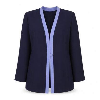 Womens UK Size 16 Eastex Regular Blue Blazer