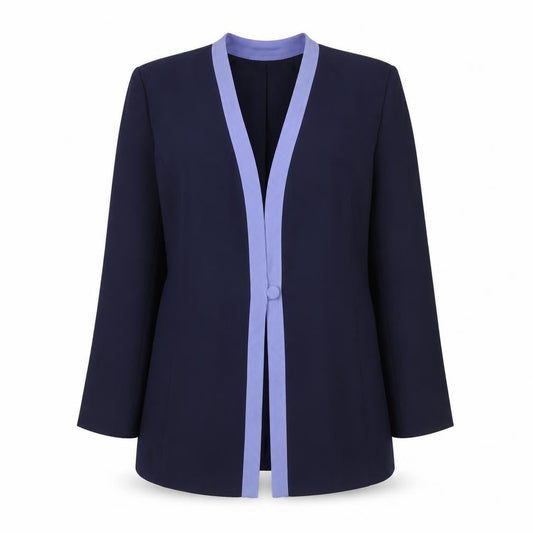 Womens UK Size 16 Eastex Regular Blue Blazer