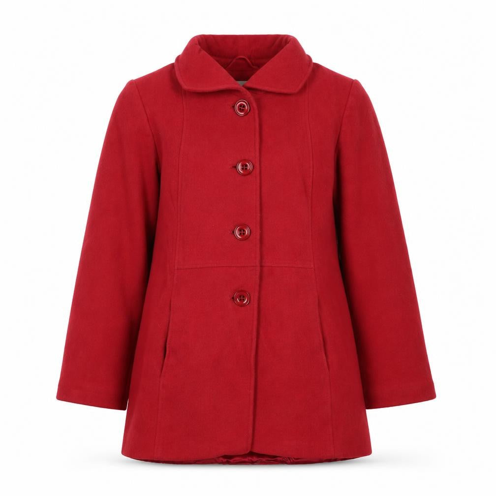 Eastex Women's Red Wool Cashmere Overcoat Size 10