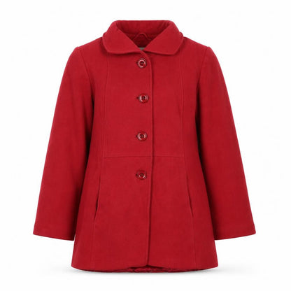 Eastex Women's Red Wool Cashmere Overcoat Size 10