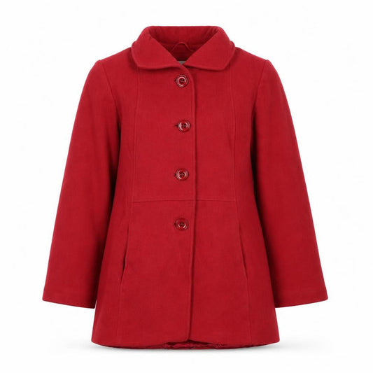 Eastex Women's Red Wool Cashmere Overcoat Size 10