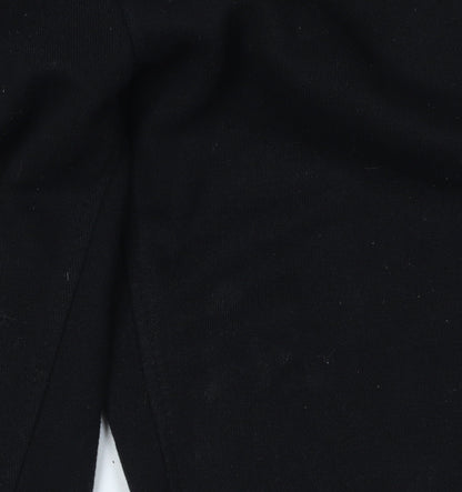 Luke Boys Black Jogger Trousers 12-13 Years Cotton Blend