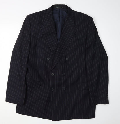 Mens UK Size 40 DAKS Regular Blue Suit Jacket
