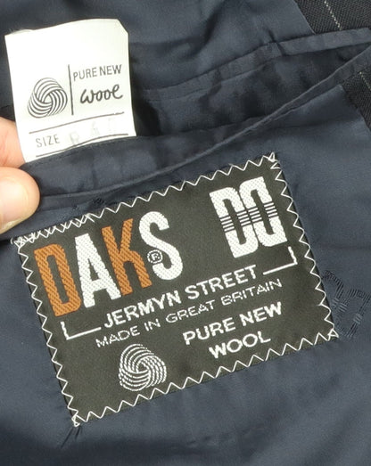 Mens UK Size 40 DAKS Regular Blue Suit Jacket