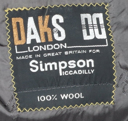 Mens UK Size 42 DAKS Regular Blue Suit Jacket