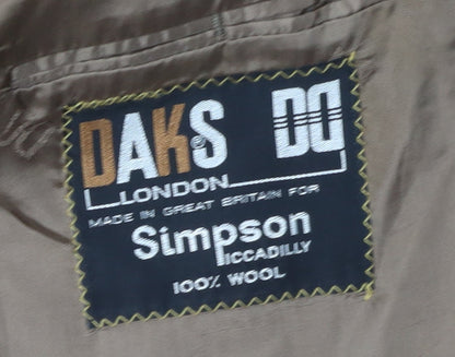 Mens UK Size 48 DAKS Regular Grey Suit Jacket
