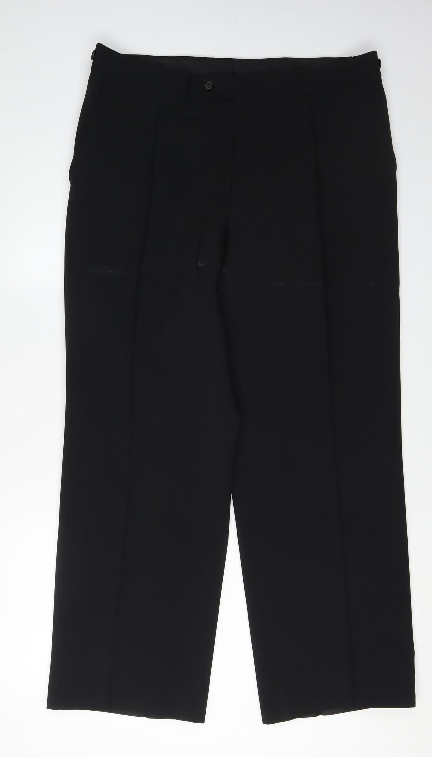 1860 Menswear Black Dress Pants - L, Men