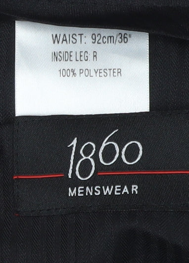 1860 Menswear Black Dress Pants - L, Men