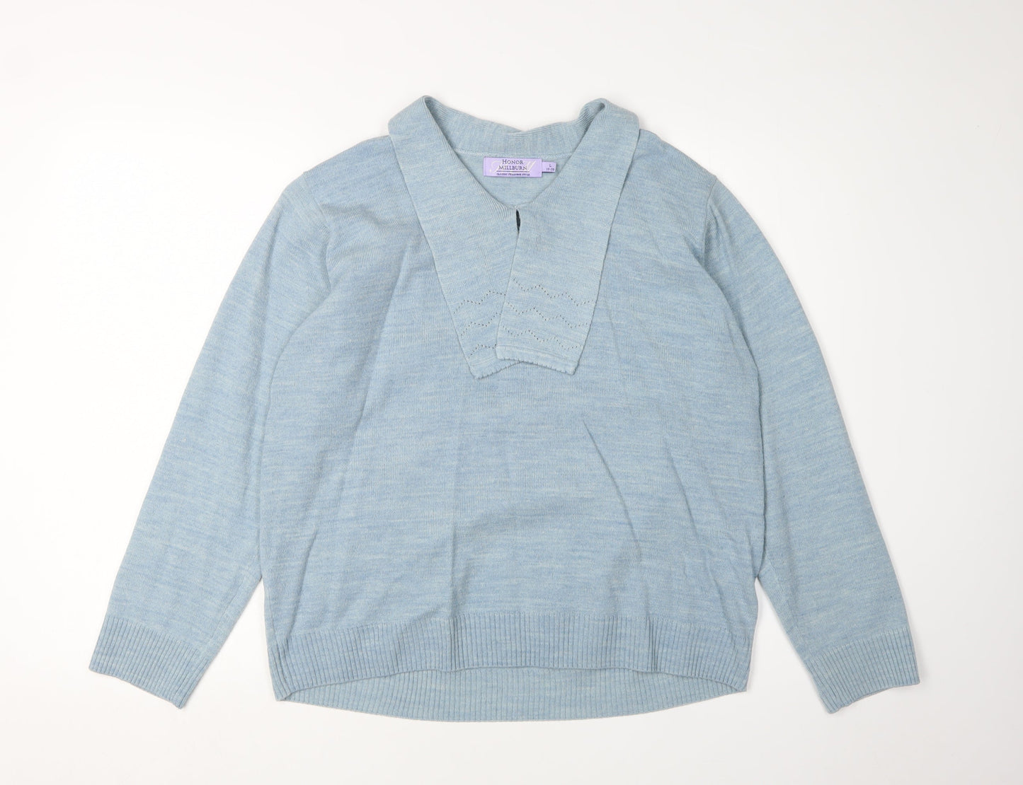 Womens UK Size L Honor Millburn Blue Pullover Jumper