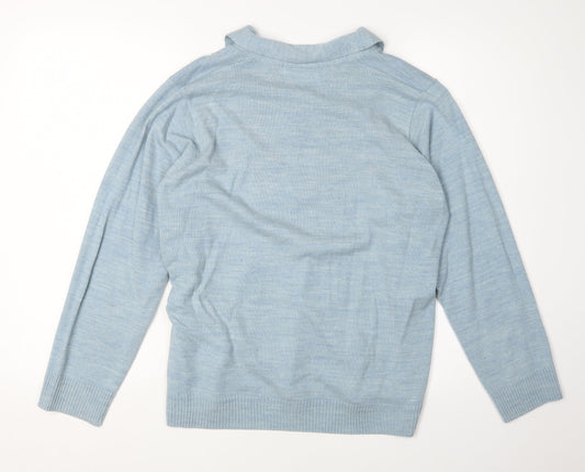 Honor Millburn Women's Blue Pullover Jumper - Collared, L